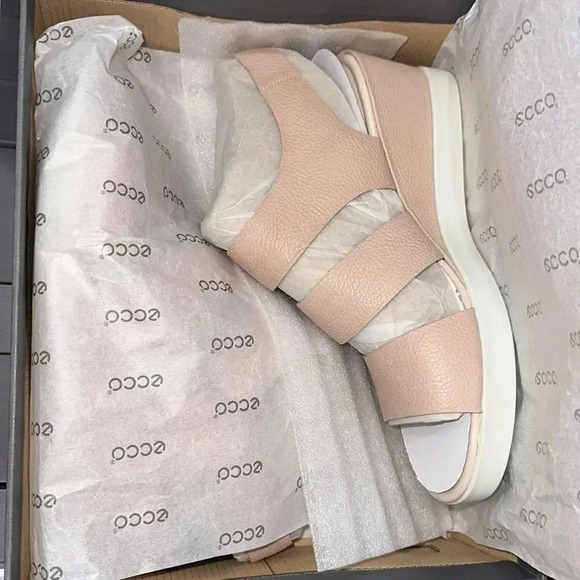 Ecco Shape Wedge Plateau Sandal Size 10-10.5 - Picture 6 of 7